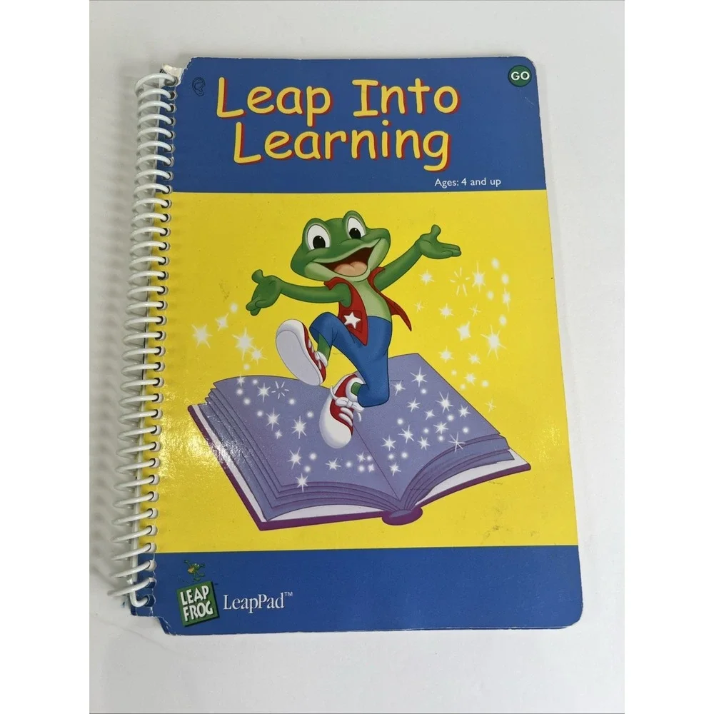 Vintage LeapFrog‎ LeapPad Interactive Books Lot of 4 Reading Math Brain Twisters